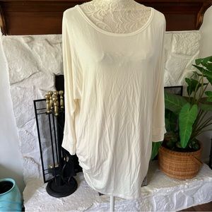 4/$25 💋 Zenana Premium top blouse cream off white tunic size xl